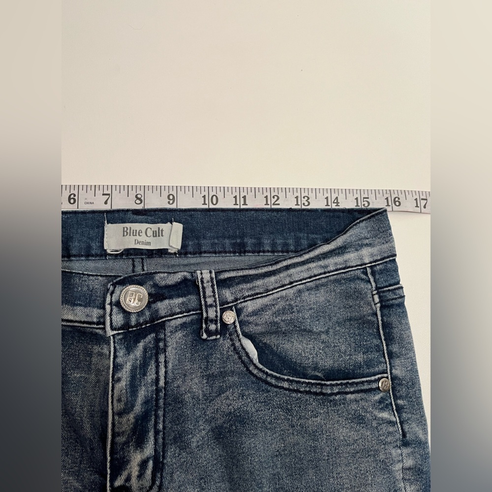 Blue Cult Denim Size 30 Women’s Denim Distressed Blue Jeans - Picture 7 of 8